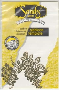 Metall-Schablone Blumen