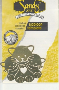 Metall-Schablone Katzen