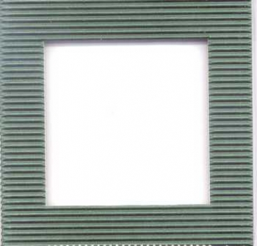 Schüttelkarte Quadrat Welle dunkelgrün