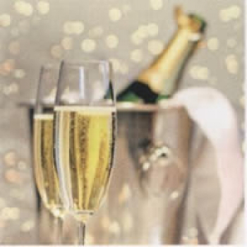 Serviette Champagner