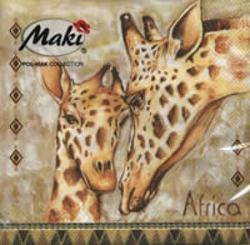 Serviette Giraffen