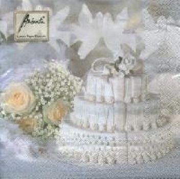 Serviette Hochzeitstorte