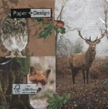 Serviette Waldtiere (Forest resident)