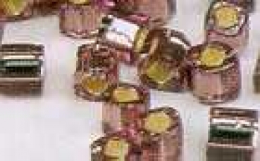 Squareperle rosa silverline