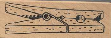 Stempel Wäscheklammer