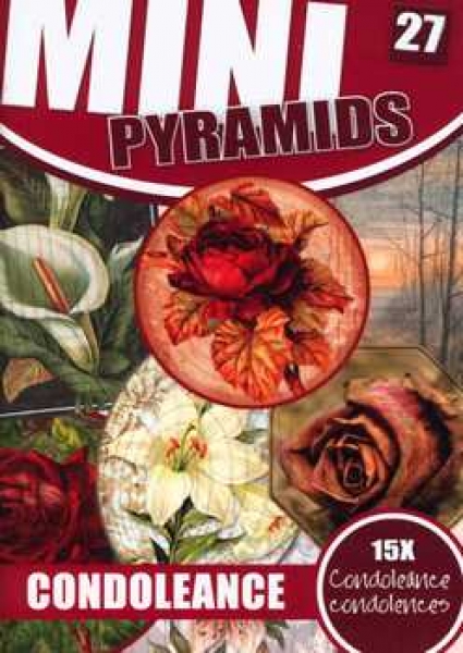 3D Pyramiden-Buch in stillem Gedenken / Kondolenz, 27