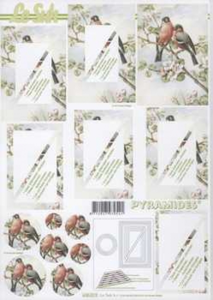 3D Pyramiden-Schneidebogen Vögel