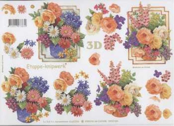 3D Schneidebogen Blumenstrauss