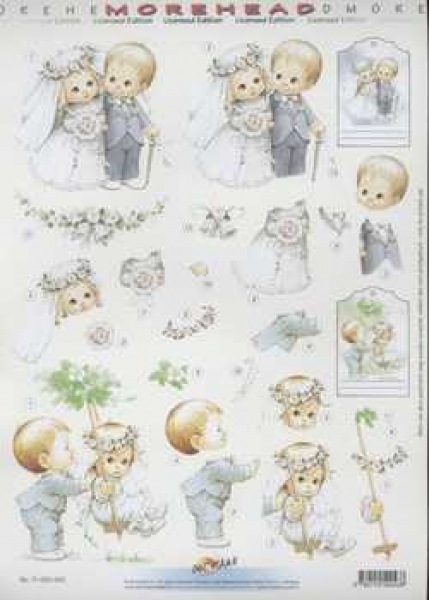 3D Schneidebogen Morehead, Hochzeitspaar, Schaukel