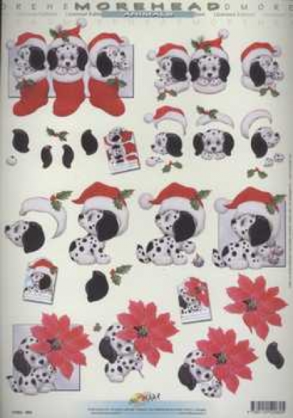 3D Schneidebogen Morehead, Dalmatiner, Weihnachten