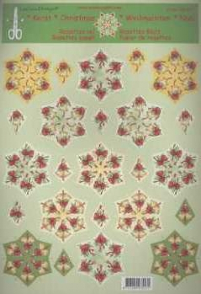 3D Rosetten-Schneidebogen Weihnachtsglocken