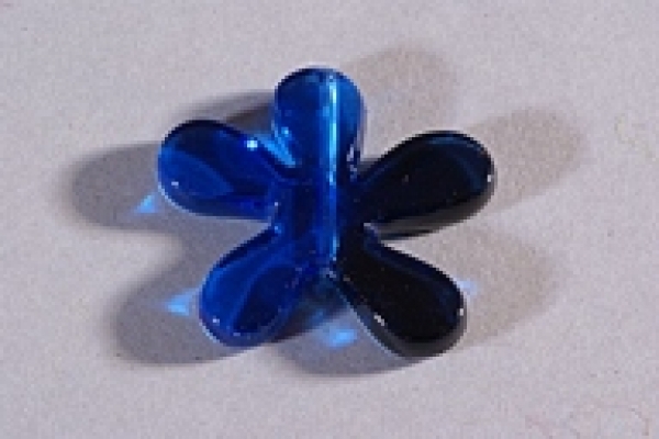 Fensterschmuck Blümchen transparent aqua-marin