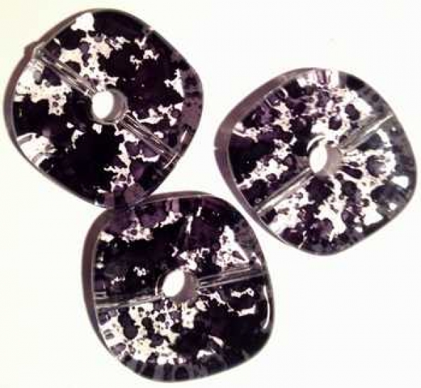 Fensterschmuck Scheibe schwarz-crystal