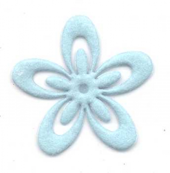 Filz-Blume Graziella hellblau