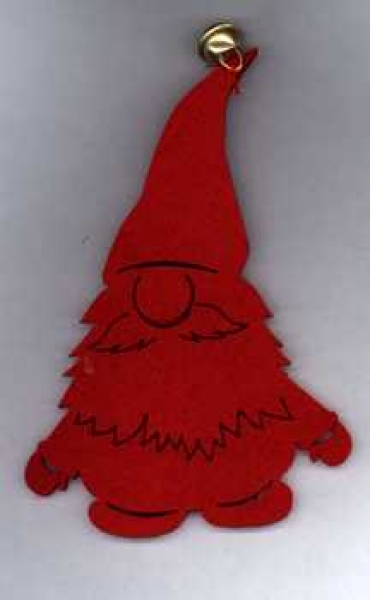 Filz-Wichtel rot, Schelle gold