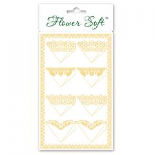 Flower Soft Kartenaufleger Blumentütchen, gold