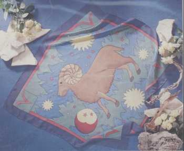 Gutta-Tuch Sternzeichen Widder (Aries, Bélier)