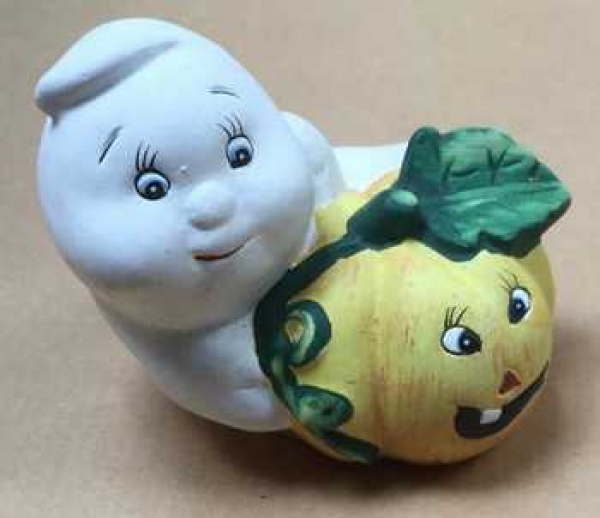 Geist auf Kürbis mit Gesicht