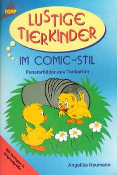 Lustige Tierkinder im Comic-Stil