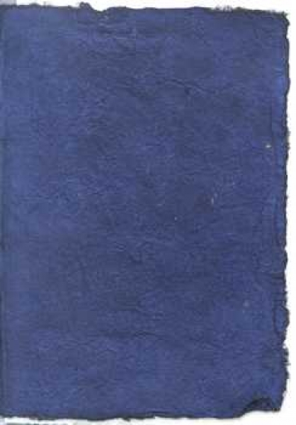 Doppelkarte Naturpapier dunkelblau