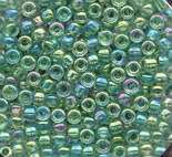 Rocailles hellgrün irisierend