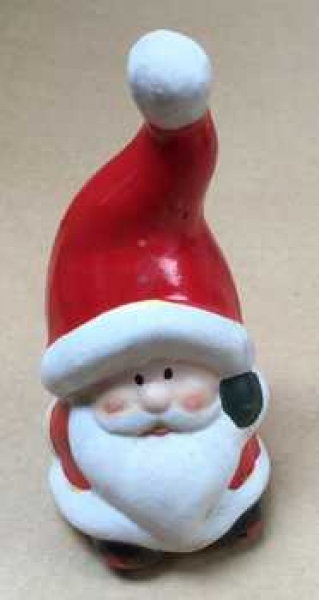 Samichlaus Keramik, eine Hand hinter dem Rücken