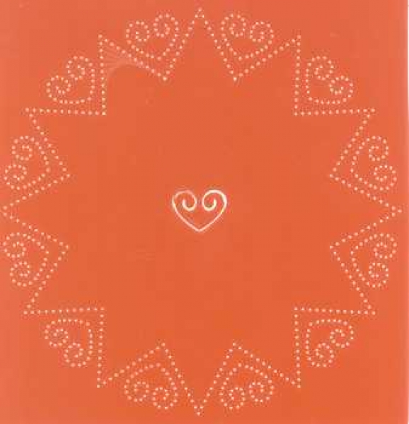 Stickschablone Chrissie Basic 1, Stern, Herzen