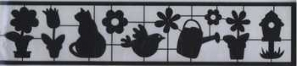 Scherenschnitt Tiere schwarz