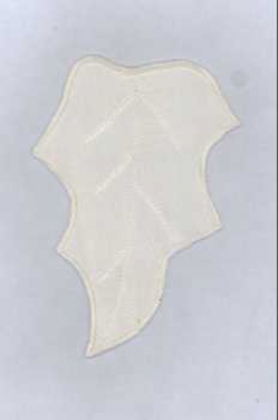 Seidenapplikation Blatt ohne Stiel