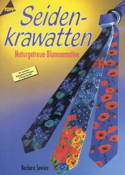 Seidenkrawatten - Naturgetreue Blumenmotive