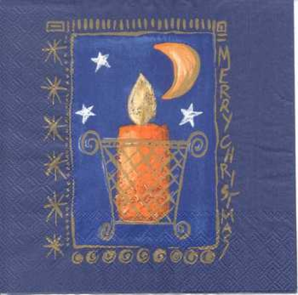 Serviette Kerze und Mond, Rarität