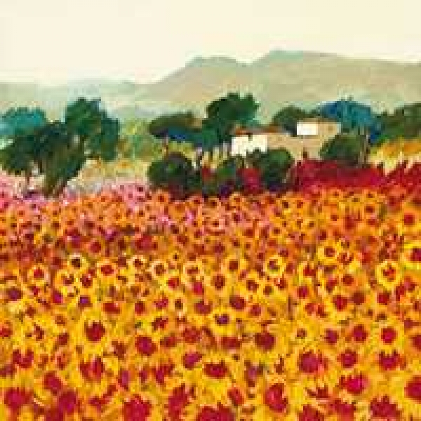 Serviette Sonnenblumen Sunset