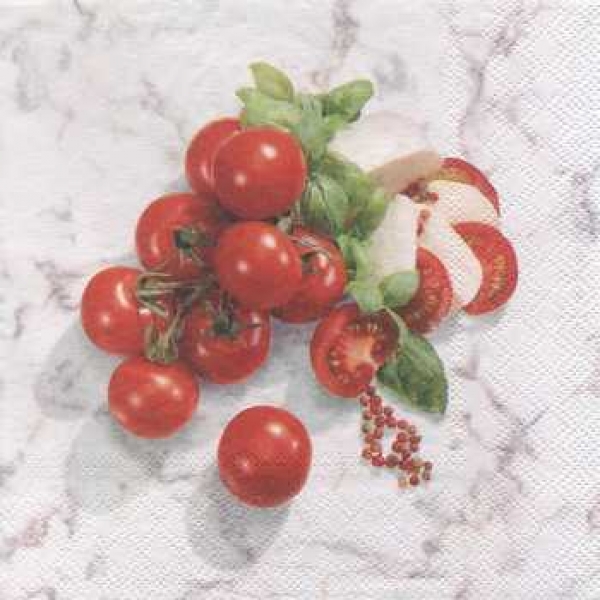 Serviette Tomaten, Mozzarella, Rarität