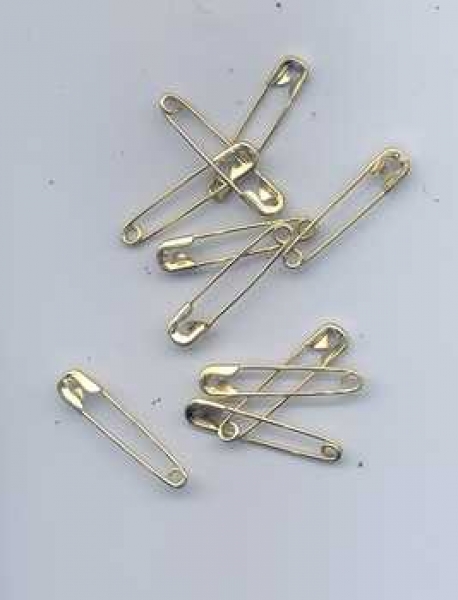 Sicherheitsnadeln gold