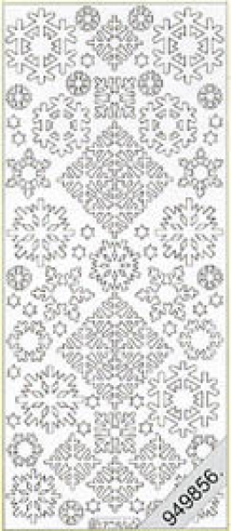 Glitzer Sticker Eiskristalle