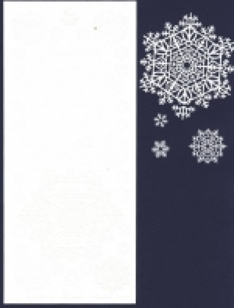 Sticker Schneeflocke weiss