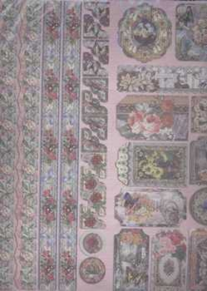 Sparkling Embossed Sticker Garten