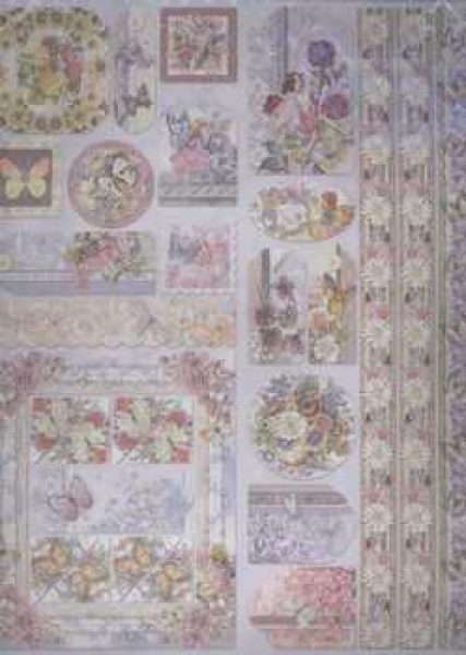 Sparkling Embossed Sticker Schmetterling, Elfe