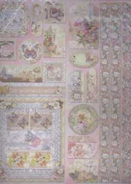 Sparkling Embossed Sticker Schmetterling, Elfe