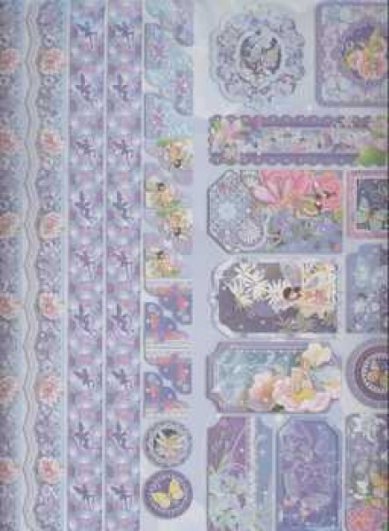 Sparkling Embossed Sticker Elfe