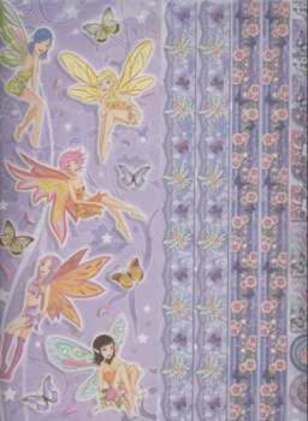 Sparkling Embossed Sticker Elfe