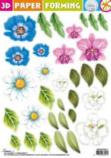 3D Paper Forming Blumen, 06