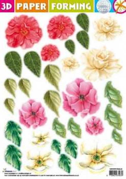 3D Paper Forming Blumen, 08
