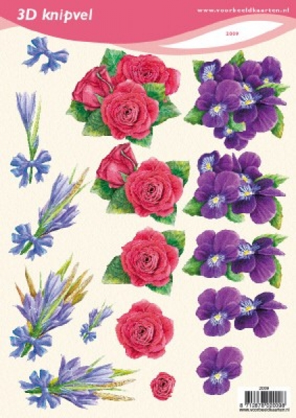 3D Schneidebogen Blumensträusse