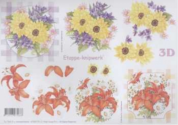 3D Schneidebogen Blumen