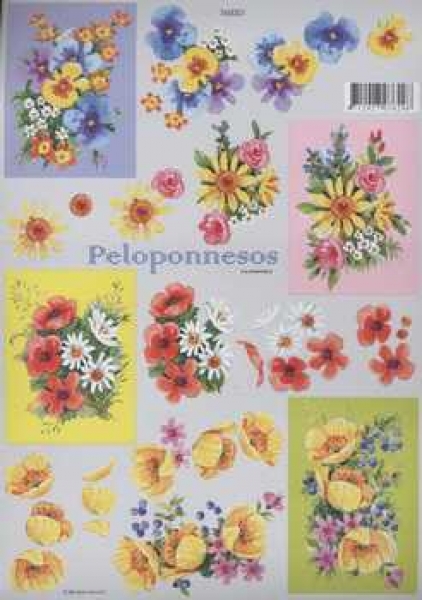 3D Schneidebogen Blumen