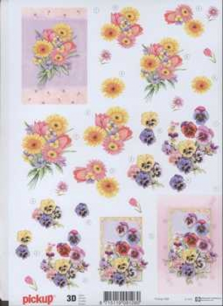 3D Schneidebogen Blumensträusschen