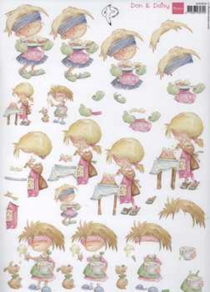 3D Schneidebogen Don & Daisy, Backen