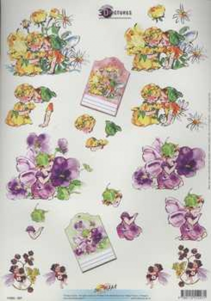 3D Schneidebogen Blumenelfen