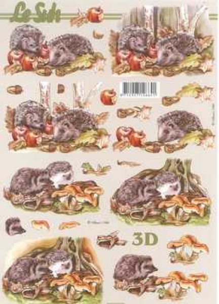 3D Schneidebogen Igel, Herbst